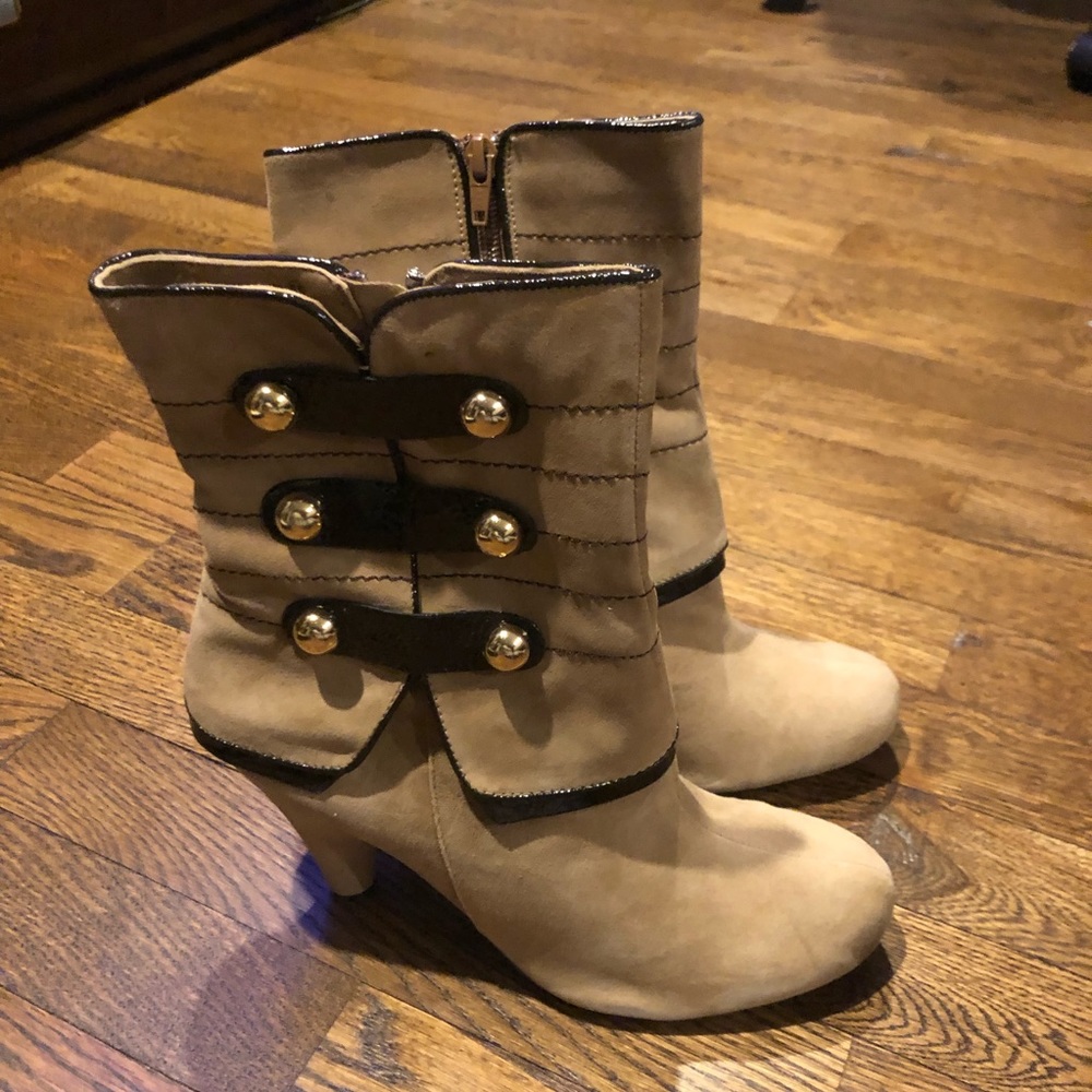 Naughty Monkey boots Tan and Brown Size 8.5 Belly Up